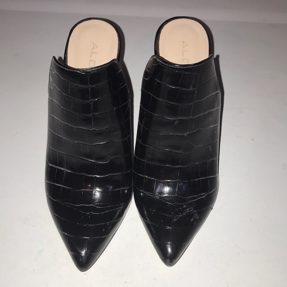Aldo chunky heel slides - like new - Picture 1 of 6